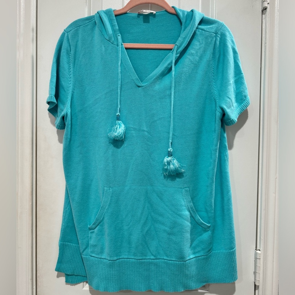 Blue beach hoodie